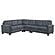 Georgina 4-piece Upholstered Modular Sectional Sofa Steel Grey by Coaster