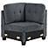 Georgina Upholstered Corner Chair Steel Grey by Coaster