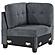 Georgina Upholstered Corner Chair Steel Grey by Coaster