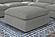 Raleigh Boucle Upholstered Ottoman Grey by Coaster