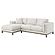 Geneva Boucle Upholstered Sectional Chaise Sofa Sand by Coaster
