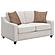 Christine Cushion Back Living Room Set (Sofa, Loveseat) Beige by Coaster