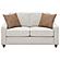 Christine Cushion Back Living Room Set (Sofa, Loveseat) Beige by Coaster