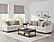 Christine Cushion Back Living Room Set (Sofa, Loveseat) Beige by Coaster