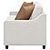 Christine Upholstered Cushion Back Loveseat Beige by Coaster
