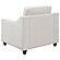 Christine Upholstered Cushion Back Chair Beige by Coaster