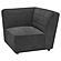 Sunny Upholstered Corner Dark Charcoal by Coaster