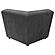 Sunny Upholstered Corner Dark Charcoal by Coaster