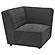 Sunny Upholstered Corner Dark Charcoal by Coaster