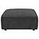 Sunny Upholstered Square Ottoman Dark Charcoal by Coaster