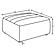 Sunny Upholstered Square Ottoman Dark Charcoal by Coaster