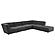 Sunny Upholstered Square Ottoman Dark Charcoal by Coaster