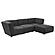 Sunny Upholstered Square Ottoman Dark Charcoal by Coaster