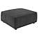 Sunny Upholstered Square Ottoman Dark Charcoal by Coaster
