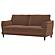 Selma Velvet Upholstered Crescent Arm Sofa Rust by Coaster