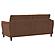 Selma Velvet Upholstered Crescent Arm Sofa Rust by Coaster