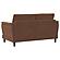 Selma 2-piece Velvet Upholstered Crescent Arm Sofa Set Rust by Coaster