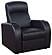 Cyrus 3-seater Upholstered Recliner Living Room Set Black w/2 Consoles by Coaster