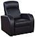 Cyrus 4-seater Upholstered Recliner Living Room Set Black w/3 Consoles by Coaster