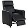 Toohey 3-seater Upholstered Tufted Recliner Living Room Set Black w/Cup Holders by Coaster