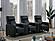 Toohey 3-seater Upholstered Tufted Recliner Living Room Set Black w/Cup Holders by Coaster