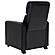 Toohey 3-seater Upholstered Tufted Recliner Living Room Set Black by Coaster