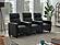 Toohey 3-seater Upholstered Tufted Recliner Living Room Set Black by Coaster