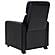 Toohey 4-seater Upholstered Tufted Recliner Living Room Set Black w/Cup Holders by Coaster