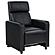 Toohey 5-seater Upholstered Tufted Recliner Living Room Set Black w/Cup Holders by Coaster