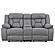 Higgins Pillow Top Arm Motion Loveseat w/Console Grey by Coaster