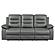 Nova Upholstered Motion Reclining Sofa Dark Grey by Coaster