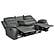 Nova 2-piece Upholstered Motion Reclining Sofa Set Dark Grey by Coaster