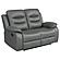 Nova 3-piece Upholstered Motion Reclining Sofa Set Dark Grey by Coaster