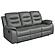 Nova 3-piece Upholstered Motion Reclining Sofa Set Dark Grey by Coaster