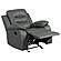 Nova Upholstered Glider Recliner Chair Dark Grey by Coaster