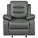 Nova Upholstered Glider Recliner Chair Dark Grey by Coaster