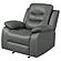 Nova Upholstered Glider Recliner Chair Dark Grey by Coaster
