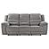 Gilson Chenille Upholstered Reclining Sofa Grey by Coaster