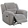 Gilson Chenille Upholstered Glider Recliner Chair Grey by Coaster