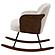 Paige Boucle Upholstered Mid Back Rocking Chair Beige by Coaster