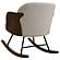 Paige Boucle Upholstered Mid Back Rocking Chair Beige by Coaster