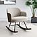 Paige Boucle Upholstered Mid Back Rocking Chair Beige by Coaster