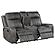 Raelynn Upholstered Motion Reclining Loveseat Grey by Coaster