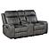 Raelynn Upholstered Motion Reclining Loveseat Grey by Coaster