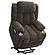 Houston Upholstered Power Lift Recliner Chair Dark Brown by Coaster