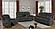 Lawrence Upholstered Tufted Back Glider Recliner by Coaster