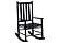 Annie Slat Back Wooden Rocking Chair Black by Coaster