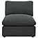 Collins Modular Armless Chair Dark Grey by Coaster