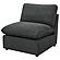 Collins Modular Armless Chair Dark Grey by Coaster