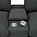 Collins Upholstered Modular Storage Console Dark Grey by Coaster